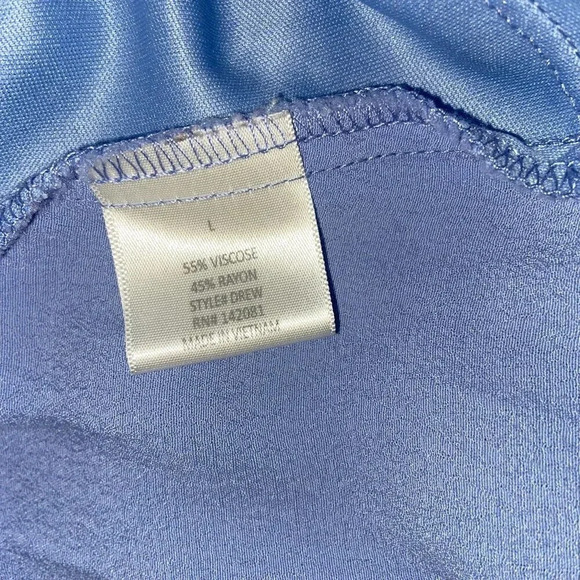 Blue Rain Light Blue Slip Dress, Large - Picture 6 of 10